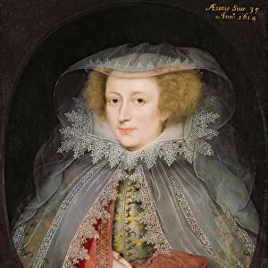 Catherine Killigrew, Lady Jermyn, 1614 (oil on panel)