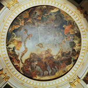 Ceiling depicting the Goddess Aurora (oil on backed canvas)