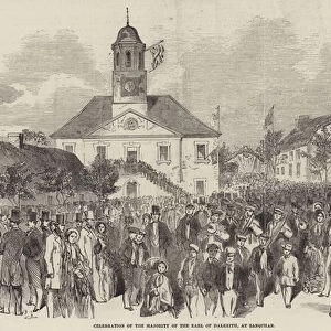 Celebration of the Majority of the Earl of Dalkeith, at Sanquhar (engraving)