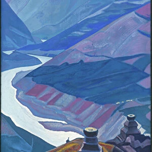Chandra-Bhaga (Path to Triloknath), 1932 (tempera on canvas)