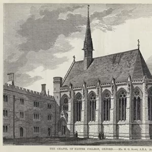 The Chapel of Exeter College, Oxford (engraving)