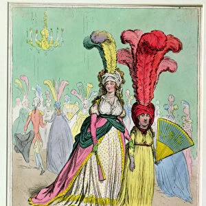 Characters in High Life, published by Hannah Humphrey in 1795 (hand-coloured etching)