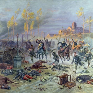The Charge of French Soldiers at the Battle of the Marne, 8th or 9th September 1914