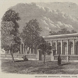 Charitable Dispensary, Fyzabad, Oude (engraving)