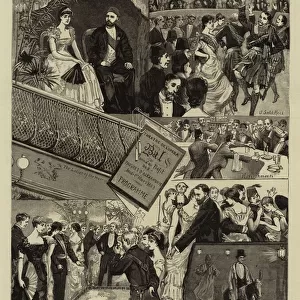 A Charity Ball in the Opera House, Cairo, in Aid of the Poor of Alexandria (engraving)
