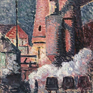 Charleroi, 1896 (oil on paper laid down on board)