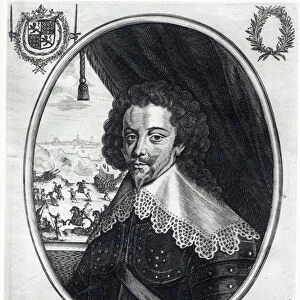 Charles de Luynes (1578-1621) Marquis d Albert (engraving) (b / w photo)