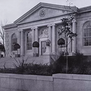 Charles A Platt: The George Maxwell Memorial Library (b / w photo)