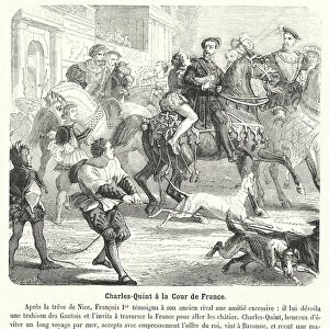 Charles-Quint a la Cour de France (engraving)