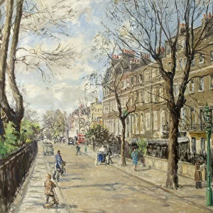Cheyne Walk, April 1939, 1943 (oil on canvas)