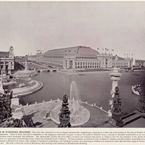 Chicago Worlds Fair, 1893: A Scene of Marvelous Splendor (b / w photo)