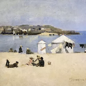 Children on the Beach, St. Ives, 1886 (oil on canvas)