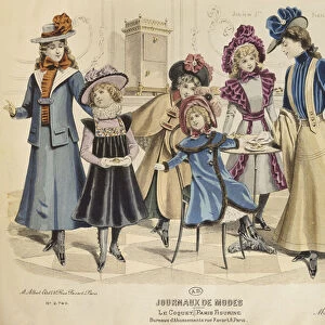 Children costumes, illustration from Journaux de Mode