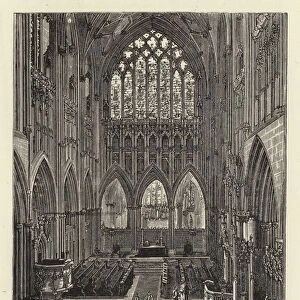 Choir of Wells Cathedral (engraving)