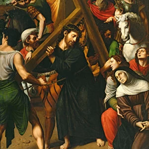 Christ Carrying the Cross (oil on panel)