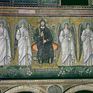 Christ enthroned with the angels (mosaic)
