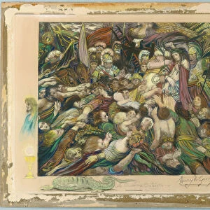 Christ Among His Tormentors, 1894-98 (pastel over lithograph in black ink on paper)