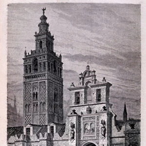 Church of the Giralda a seville by Dore, "Tour du Monde"2nd sem