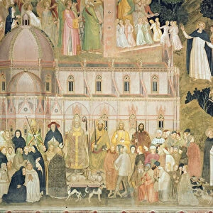 The Church Militant and Triumphant, detail of the secular authorities with Santa Maria