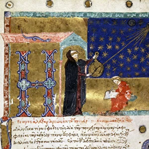 Claude Ptolemy (astronomer) represented in "Canon Astronomicon