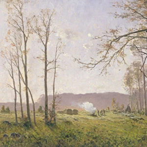 A Clearing in an Autumnal Wood, 1890 (oil on canvas)