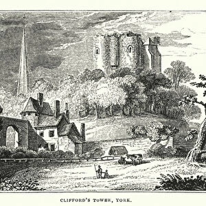 Cliffords Tower, York (engraving)