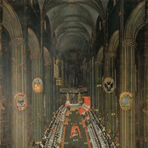 Closing session of the Council of Trent in 1563, 1563 (oil on board)