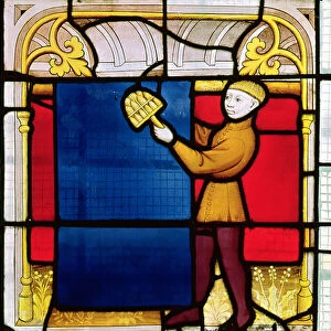 Cloth Merchants Window (stained glass) (detail of 155370)