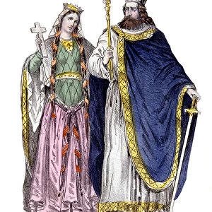 Clovis I and Clotilde in "Kings and Queens of France", sd