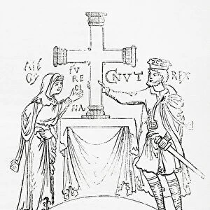 Cnut the Great and his queen Aelfgifu of Northampton, from Old England