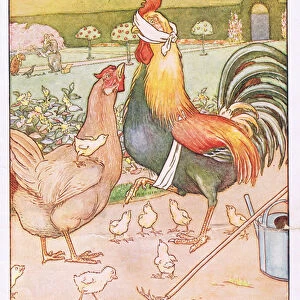 And the cock had a nasty knock, illustration from Johnny Crows Party, c