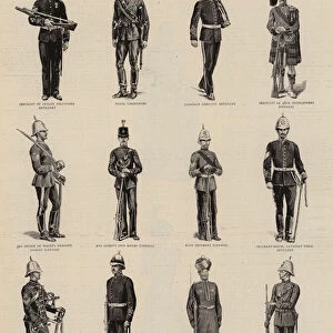 Colonial Troops who took part in the Jubilee Procession (litho)