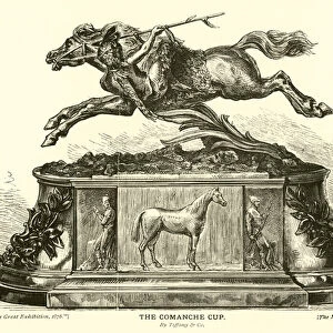 The Comanche Cup, by Tiffany and Company (engraving)