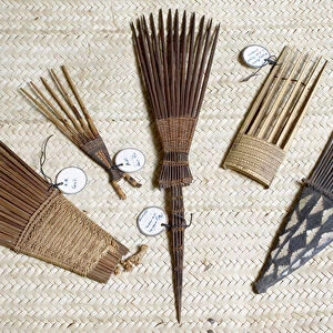 Comb from Samoa or Tonga, hair pin from the Malay Peninsula, comb from Samoa