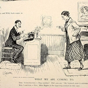 What We Are Coming To, from Puck, April 27th 1898 (litho)
