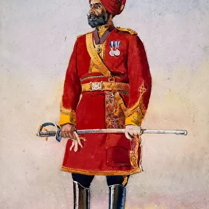 The Commandant of the Bharatpur Infantry, illustration for Armies of India