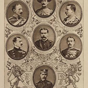 Commanders of the British Army in South Africa during the Boer War, 1900 (litho)
