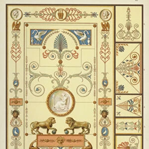 Commencement of the XIXth Century, Wall-Painting and Ceiling-Decoration (colour litho)