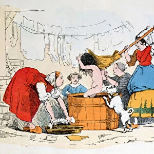 The Compulsory Bath, illustration for Les Defauts Horribles, c