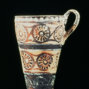 Conical rhyton, removed from Akrotiri on the island of Thera (Santorini