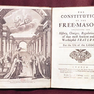The Constitutions of the Freemasons by Dr James Anderson (c