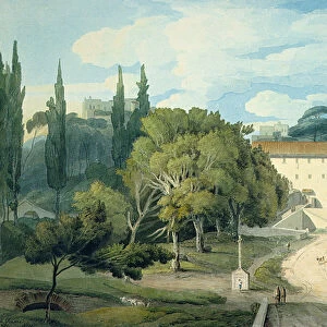 The Convent of St. Eufebio, near Naples (watercolour)