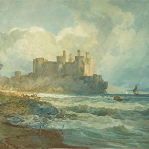 Conway Castle, North Wales, 1798 (w/c & gum arabic and graphite)