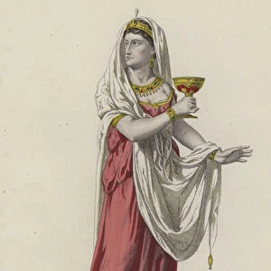 Corneille, Rodogune, Act V, Sc IV (coloured engraving)