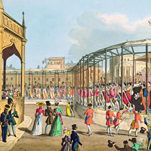 Coronation Procession of George IV, 1821 (aquatint)