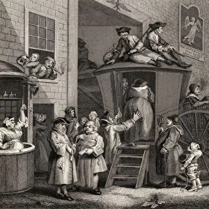 Country Inn Yard, engraved by Timothy Engleheart (1803-79) from The Works of Hogarth
