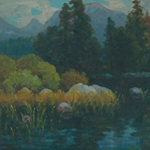 Countryside, 1925-30 (oil on board)