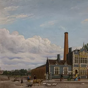 Coventry Public Baths, 1873 (oil on panel)