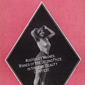Cover of issue of Womans Beauty and Health magazine, 1913 (colour litho)