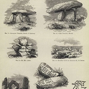 Cromlechs and Inscribed Stones, Cornwall (engraving)